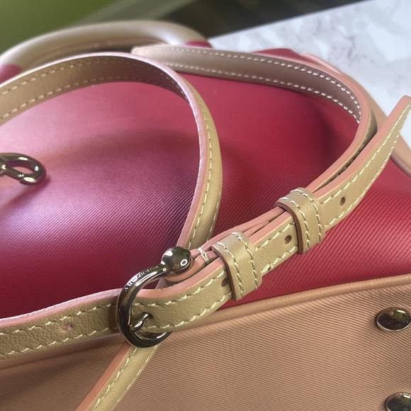 🇬🇧✨BURBERRY✨TRENCH CALFSKIN PINK CROSSBODY/TOP HANDLE✨with COA - Picture 15 of 17